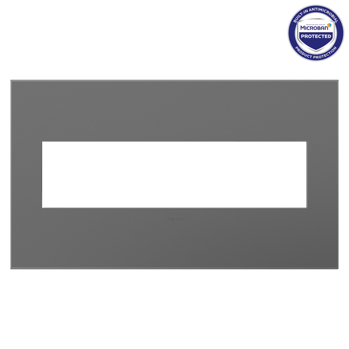 Legrand adorne Magnesium 4-Gang wall plate