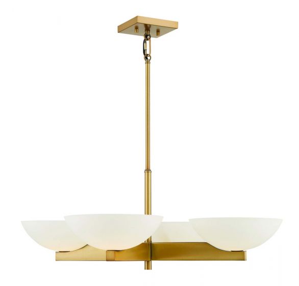 Essentials Fallon Chandelier Chandeliers Essentials Warm Brass 4 