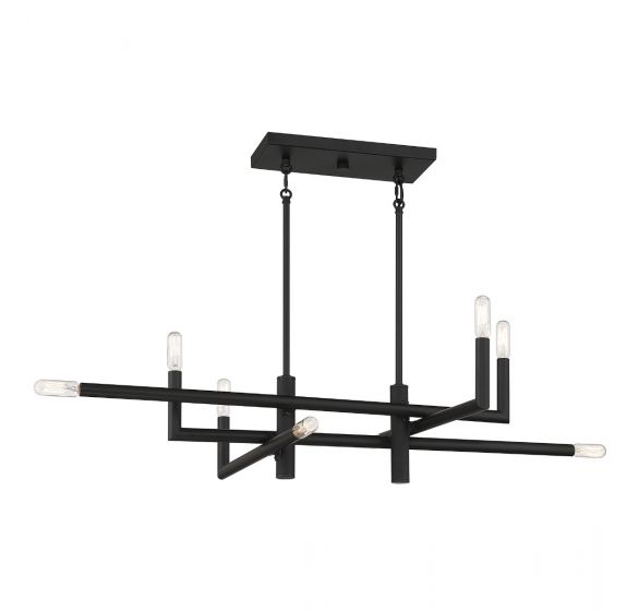 Essentials Cristofer Chandelier Chandeliers Essentials Matte Black 8 