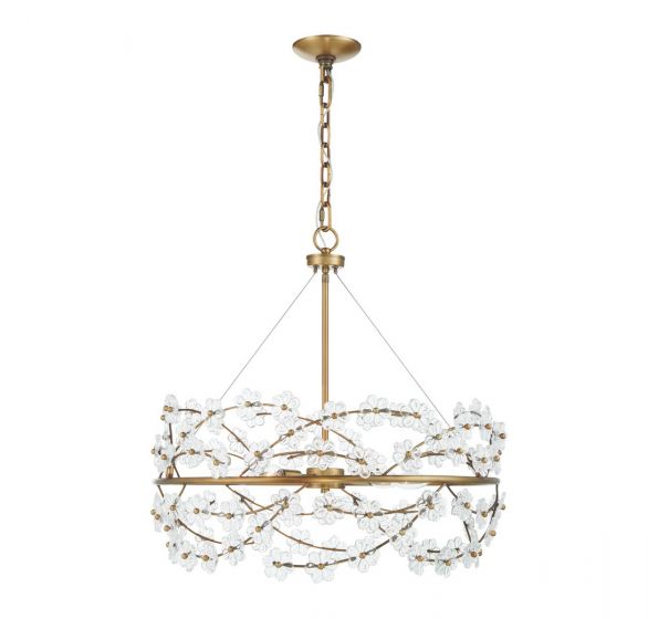 Savoy House Camille Chandelier Chandeliers Savoy House Warm Brass 5 