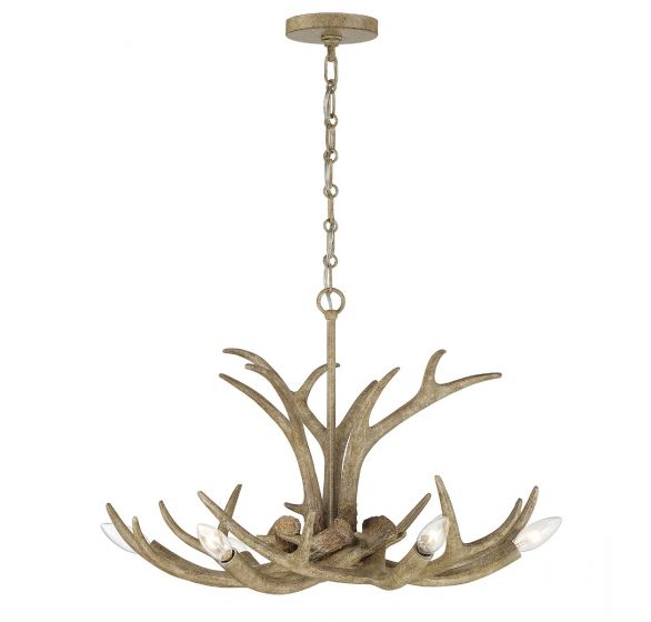 Savoy House Daniels Chandelier Chandeliers Savoy House Natural Antler 6 