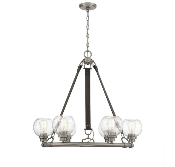 Savoy House Bozeman Chandelier Chandeliers Savoy House Antique Nickel 6 