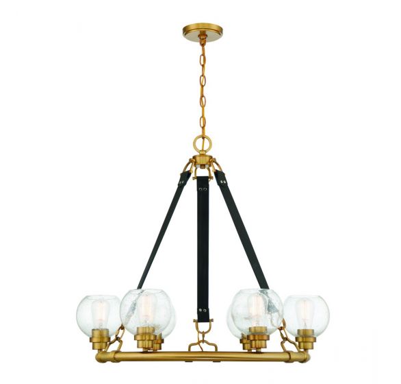 Savoy House Bozeman Chandelier Chandeliers Savoy House Warm Brass 6 