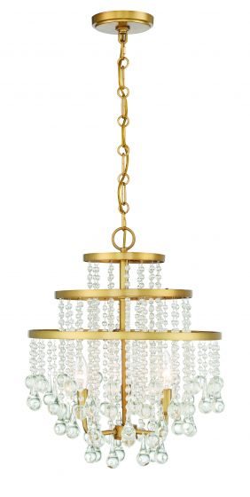 Savoy House Luna Mini Chandelier Chandeliers Savoy House Warm Brass 3