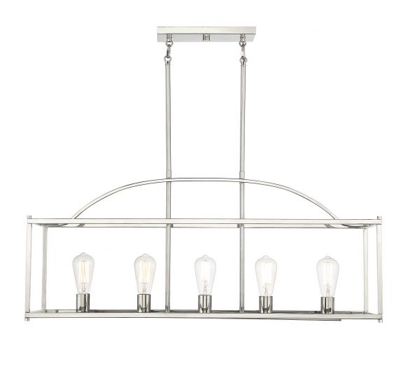 Essentials Palladian Chandelier Chandeliers Essentials Polished Nickel 5 