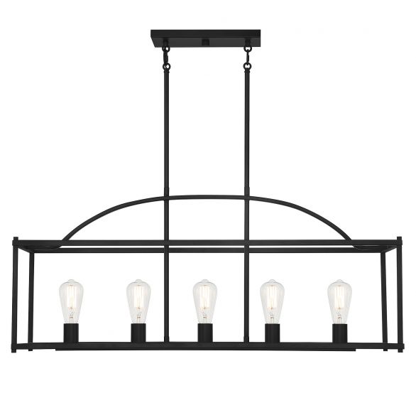 Essentials Palladian Chandelier Chandeliers Essentials Matte Black 5 