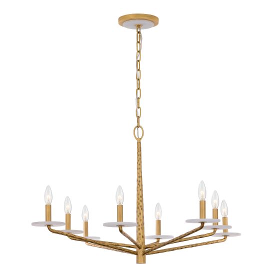 Savoy House Judi 8-Light Chandelier in Distressed Gold by Breegan Jane 1-1965-8-60