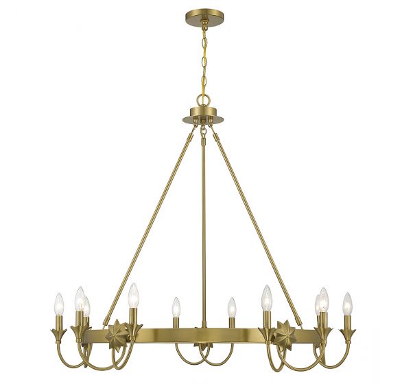 Savoy House Sullivan Chandelier Chandeliers Savoy House Warm Brass 10 