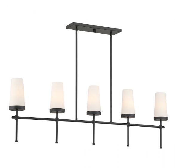 Essentials Haynes Chandelier Chandeliers Essentials Matte Black 5 