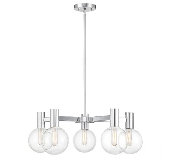 Essentials Wright Chandelier Chandeliers Essentials Chrome 5 