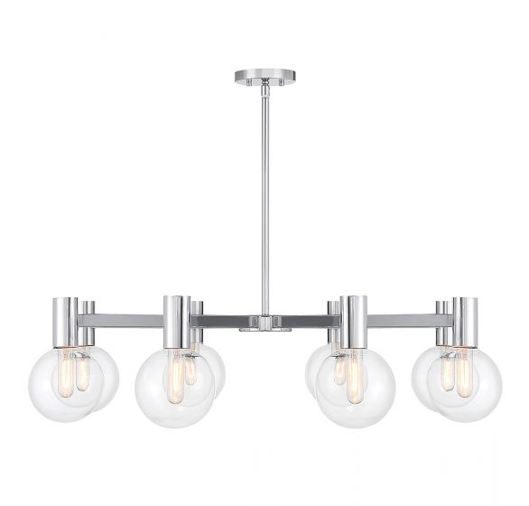 Essentials Wright Chandelier Chandeliers Essentials Chrome 8 