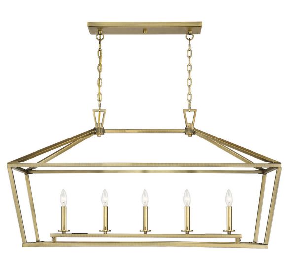 Essentials Townsend Chandelier Chandeliers Savoy House Warm Brass 5 