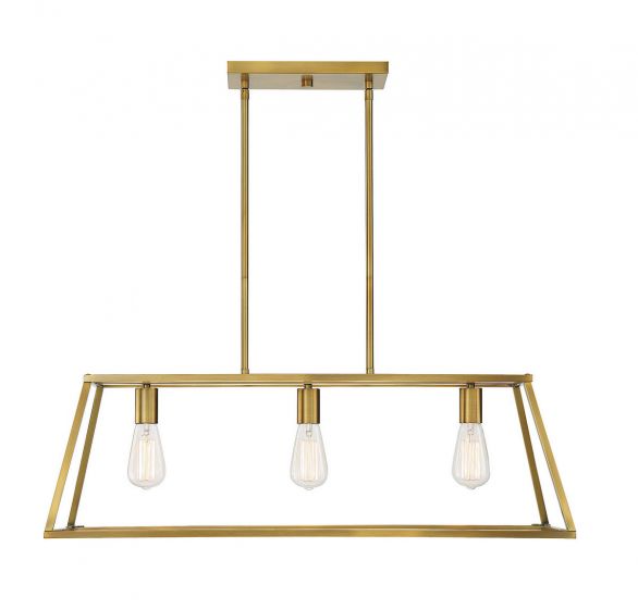 Essentials Denton Chandelier Chandeliers Essentials Warm Brass 3 