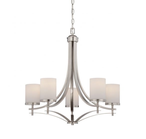 Essentials Colton Chandelier Chandeliers Essentials Satin Nickel 5 