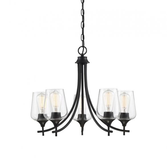 Essentials Octave Chandelier Chandeliers Essentials Black 5 