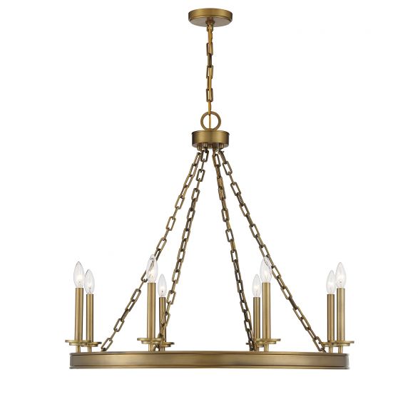 Essentials Seville Chandelier Chandeliers Essentials Warm Brass 8 