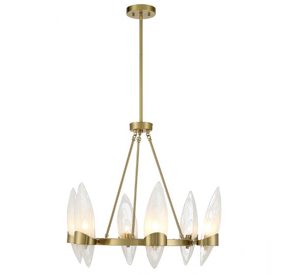 Savoy House Nouvel Chandelier Chandeliers Savoy House Warm Brass 6 