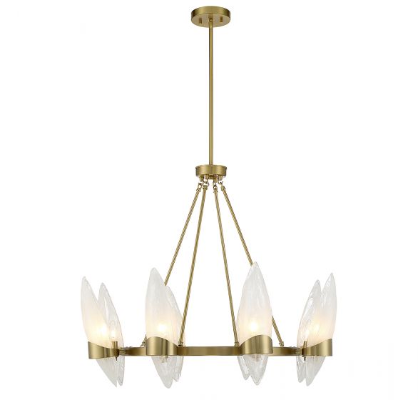 Savoy House Nouvel Chandelier Chandeliers Savoy House Warm Brass 8 