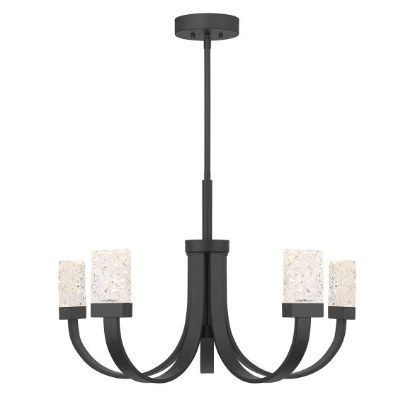 Savoy House Kahn Chandelier Chandeliers Savoy House Matte Black 6 