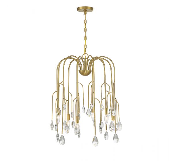 Savoy House Anholt Chandelier Chandeliers Savoy House Noble Brass 6 