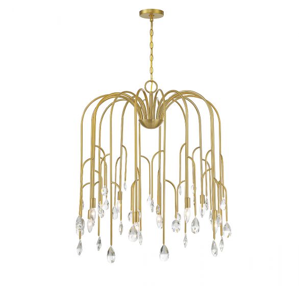 Savoy House Anholt Chandelier Chandeliers Savoy House Noble Brass 8 