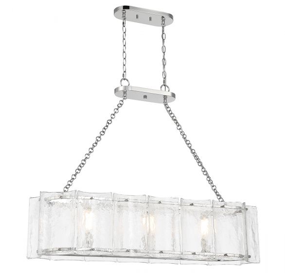 Essentials Genry Chandelier Chandeliers Essentials Polished Nickel 3 