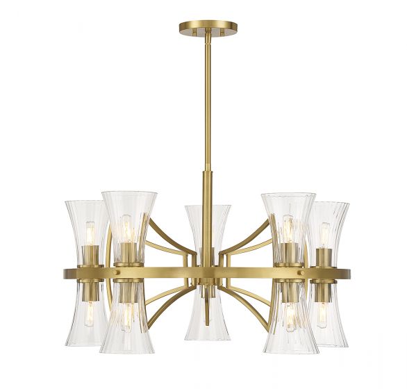 Savoy House Bennington Chandelier Chandeliers Savoy House Warm Brass 10 