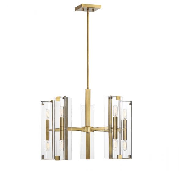 Essentials Winfield Chandelier Chandeliers Essentials Warm Brass 10 