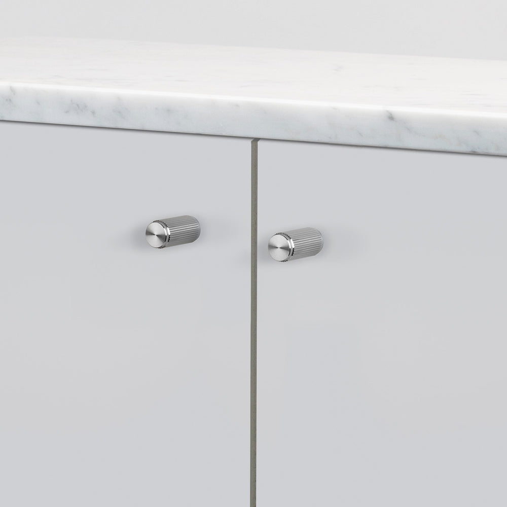 Buster + Punch Steel Furniture Knob | Linear Knurl - Model UFK-074021