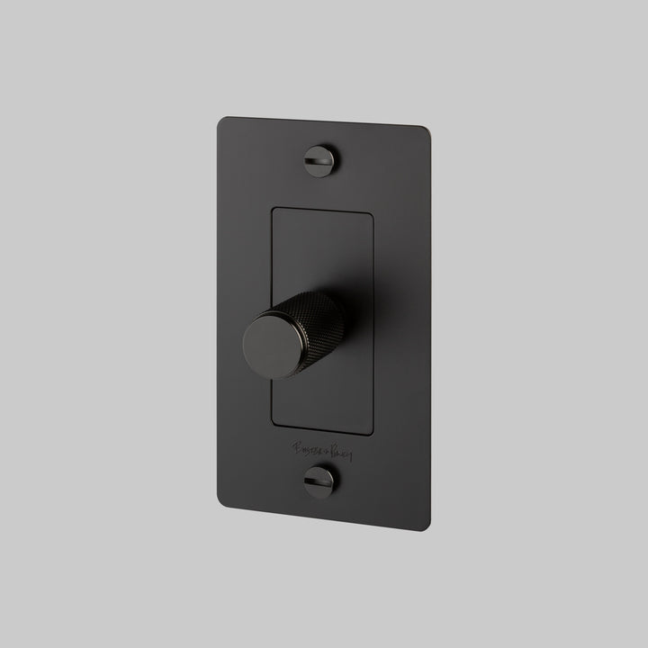 Buster + Punch 1 Gang Dimmer/ Incandescent/ Cross/ With Logo | Polycarbonate