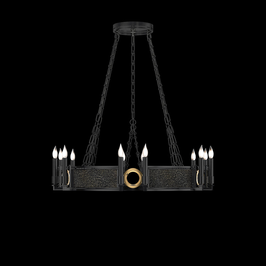 Fine Art Handcrafted Lighting Mirage 35.75"W Round Chandelier 100047 (Model 100047)