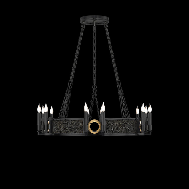 Fine Art Handcrafted Lighting Mirage 35.75"W Round Chandelier 100047 (Model 100047)