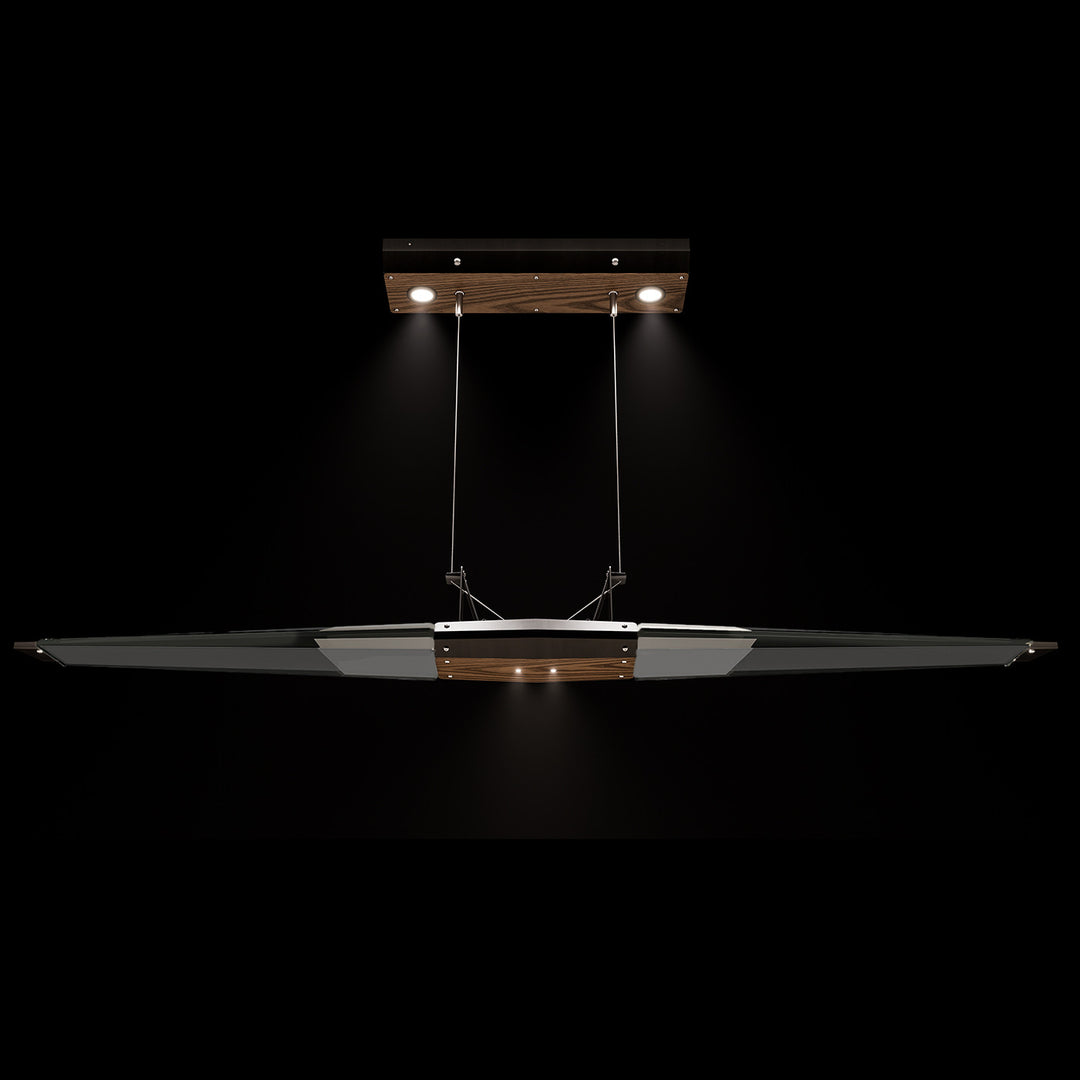 Fine Art Handcrafted Lighting Blade 52.125"W Linear Pendant (Model 100051)