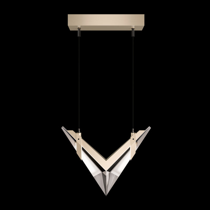 Fine Art Handcrafted Lighting Blade 13.375"W Linear Pendant (Model 100055)