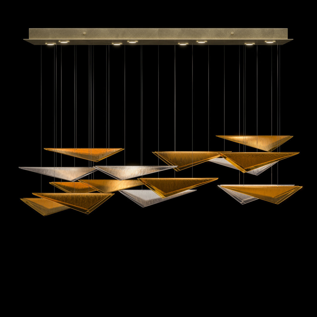 Fine Art Handcrafted Lighting Volo 58"W Rectangular Pendant 100117 (Model 100117)