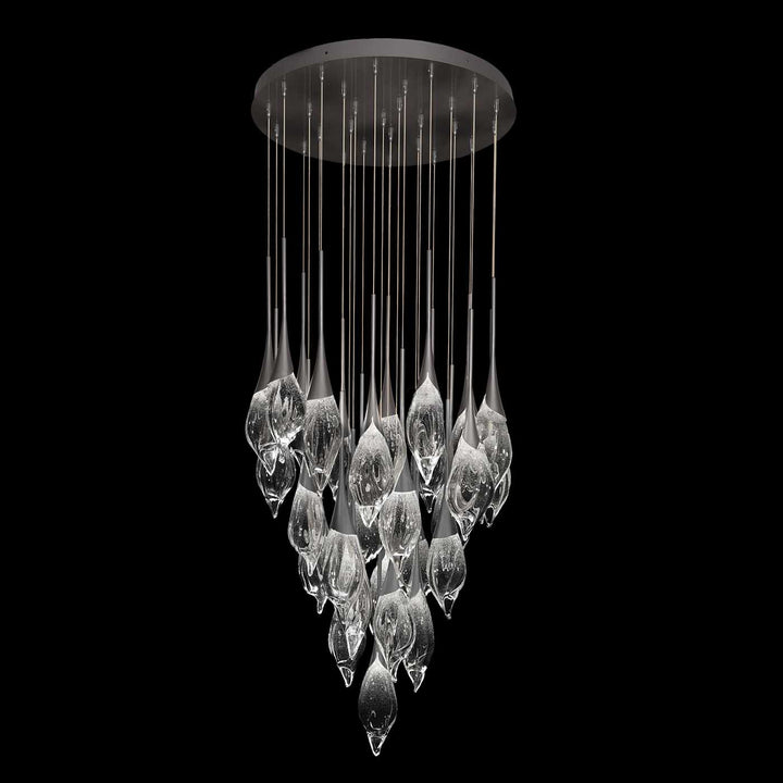Fine Art Handcrafted Lighting Mayu 32.75"W Round Tall Pendant (Model 100131)