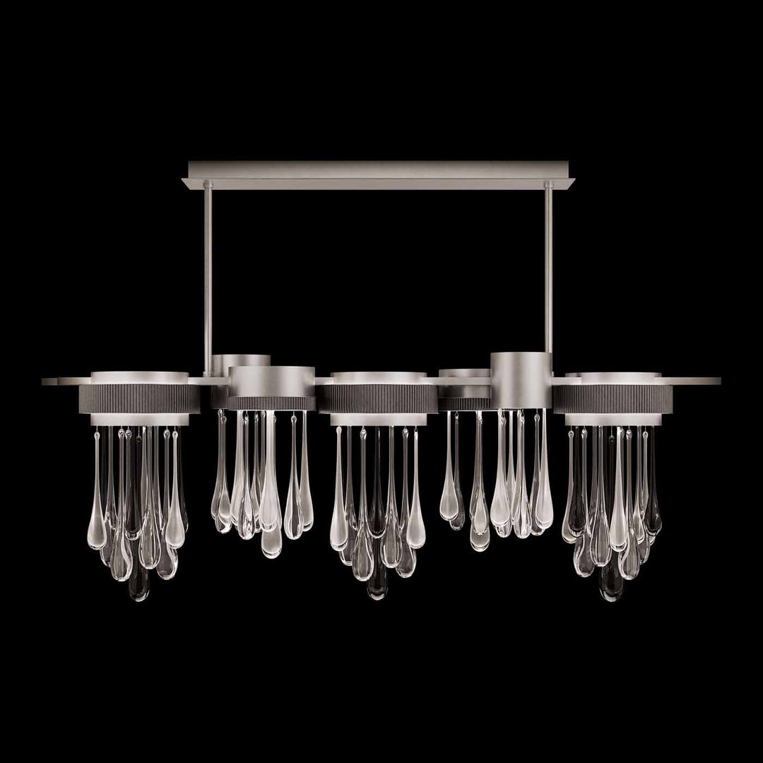 Fine Art Handcrafted Lighting Rain 56.25"W Linear Pendant (Model 100139)