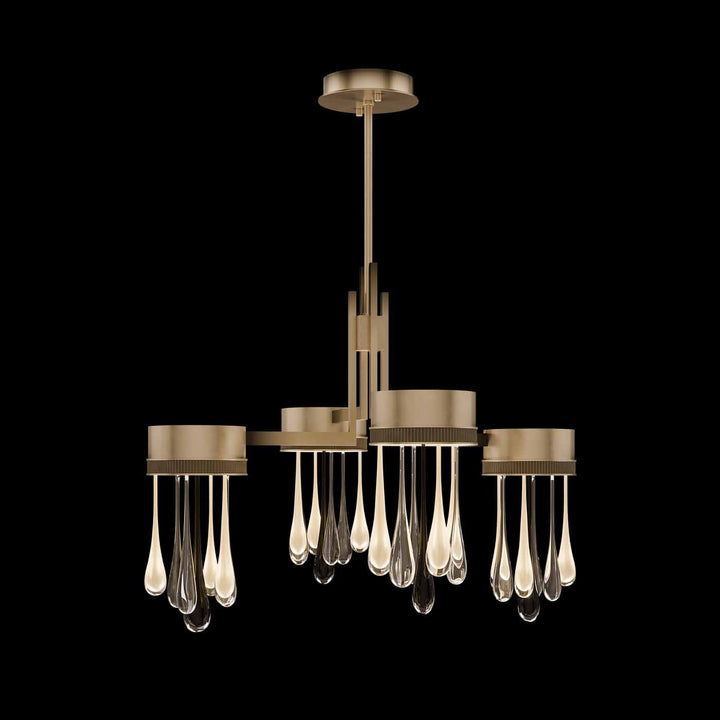 Fine Art Handcrafted Lighting Rain 33"W Round Pendant (Model 100141)