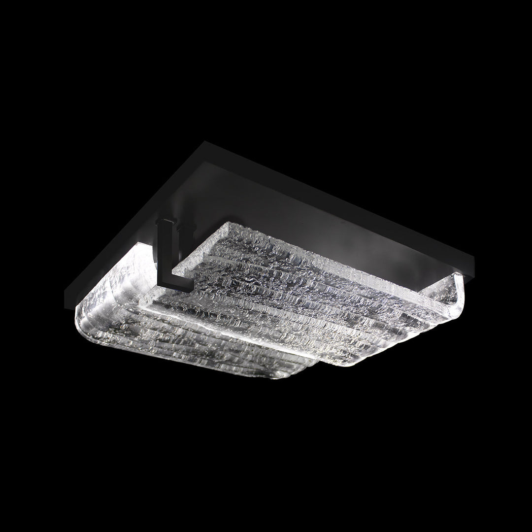 Fine Art Handcrafted Lighting Waterfall 16.75"W Square Outdoor Flush Mount (Model 100154)