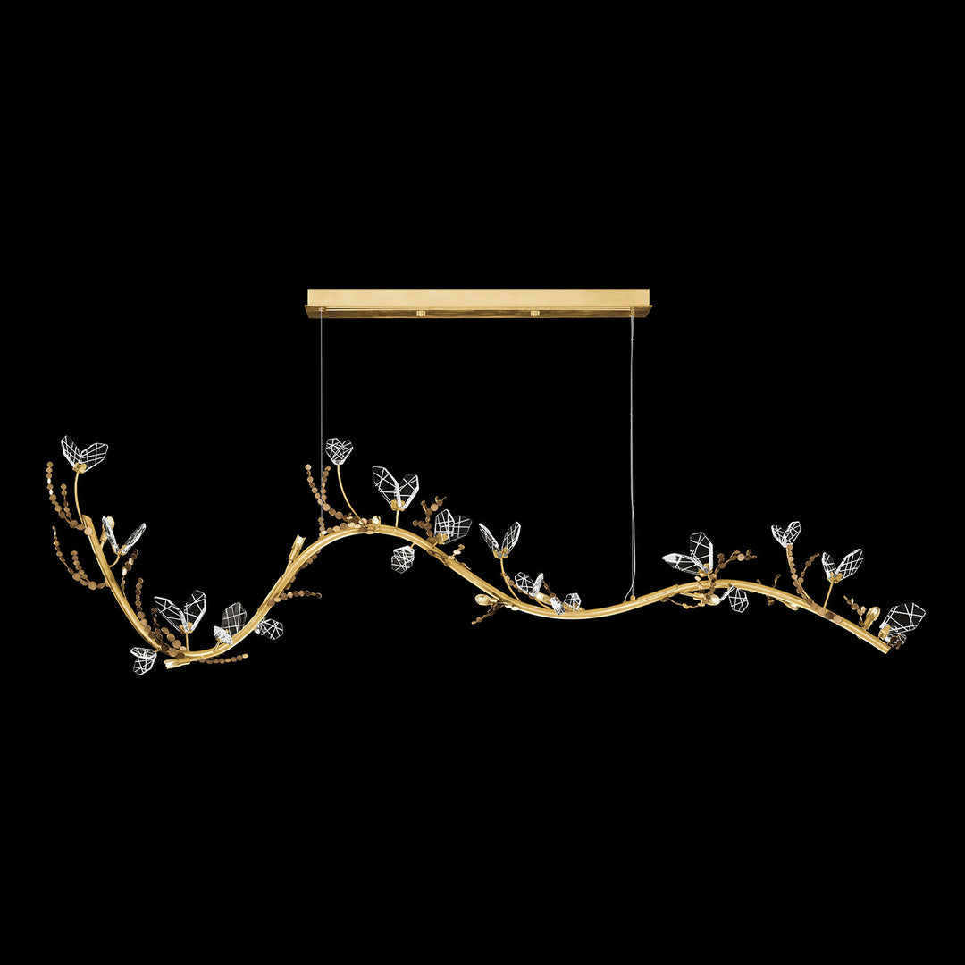 Fine Art Handcrafted Lighting Volare 77.5"W Linear Pendant (Model 100156)