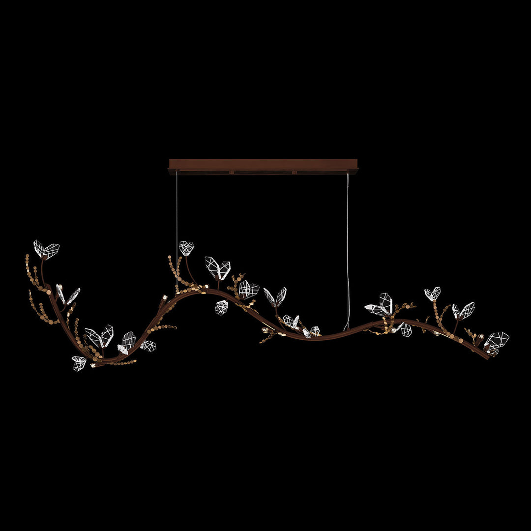 Fine Art Handcrafted Lighting Volare 77.5"W Linear Pendant (Model 100156)