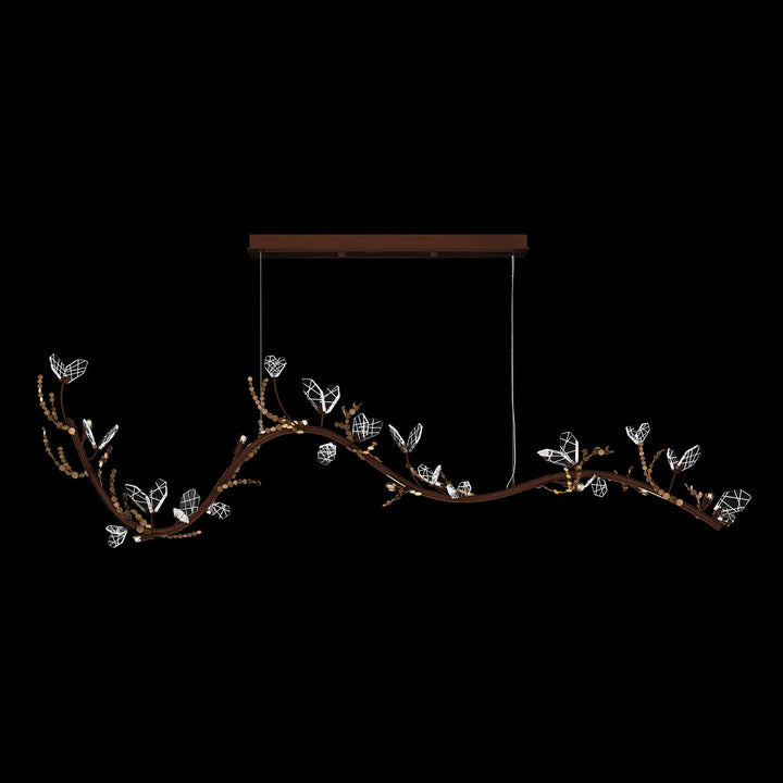 Fine Art Handcrafted Lighting Volare 77.5"W Linear Pendant (Model 100156)