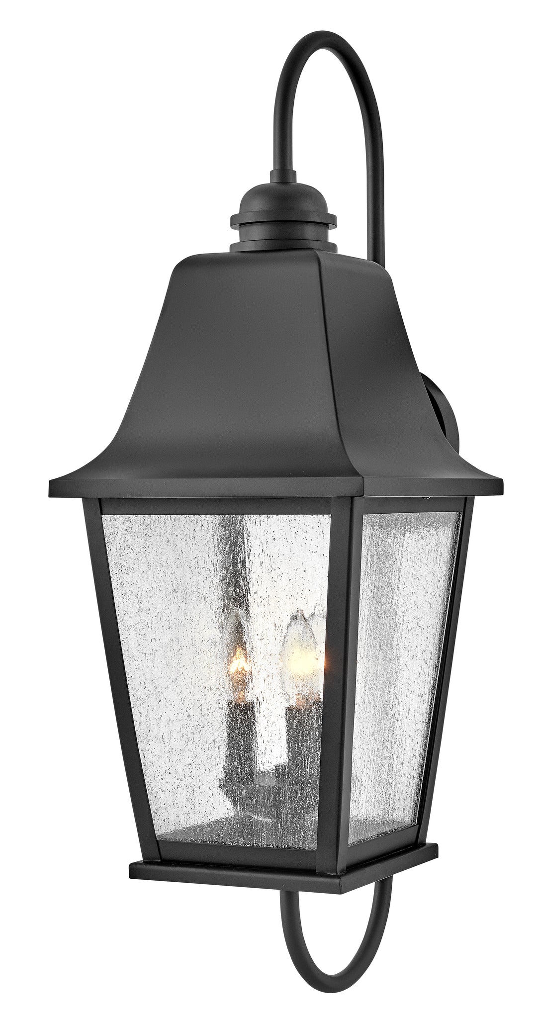 Hinkley Kingston Outdoor Wall Light Large Wall Mount Lantern Black 10015BK