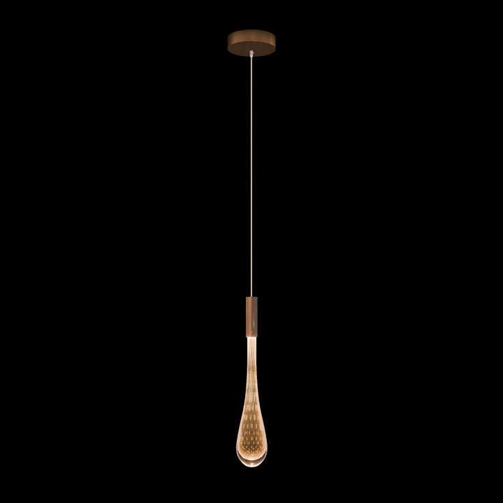 Fine Art Handcrafted Lighting Rain 6.5"W Round Pendant (Model 100172)