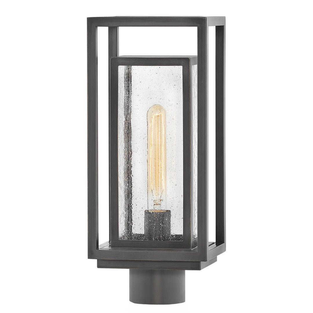 Hinkley Republic Outdoor Post Mount Lantern Medium Post Mount Lantern Oil Rubbed Bronze 1001OZ
