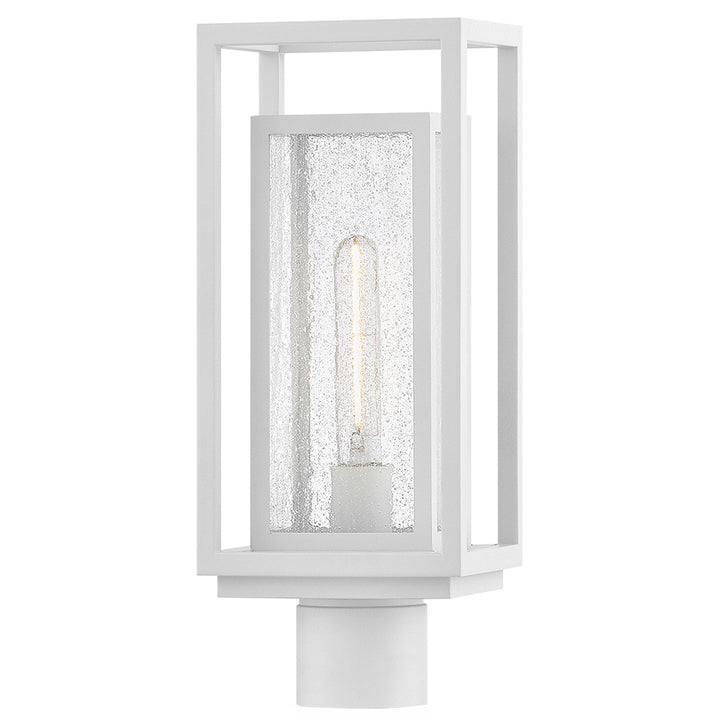 Hinkley Republic Outdoor Post Mount Lantern Medium Post Mount Lantern Textured White 1001TW