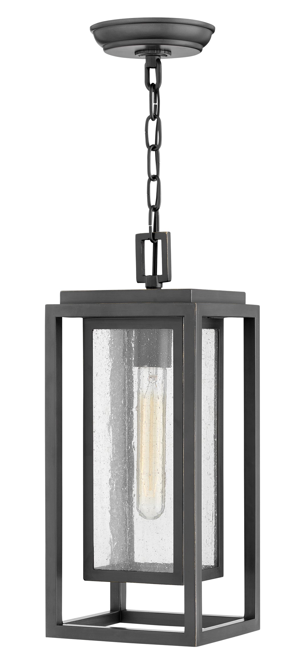 Hinkley Republic Outdoor Hanging Light Medium Hanging Lantern Oil Rubbed Bronze 1002OZ-LV