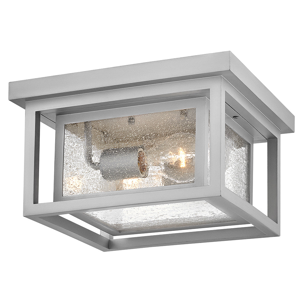 Hinkley Republic Outdoor Flush Mount Small Flush Mount Satin Nickel 1003SI