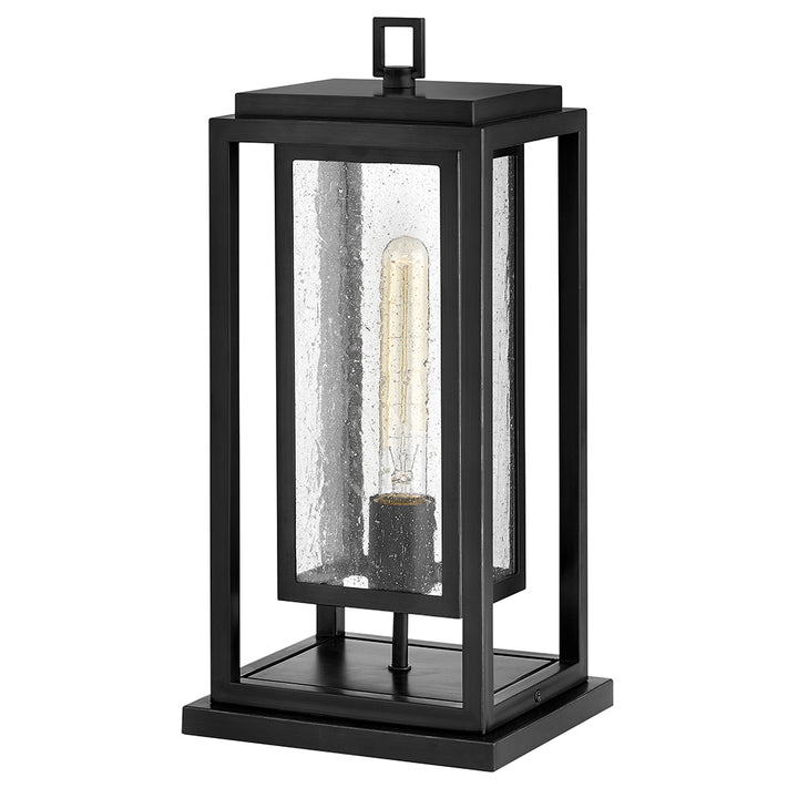 Hinkley Republic Outdoor Pier Mount Lantern Medium Pier Mount Lantern Black 1007BK-LV