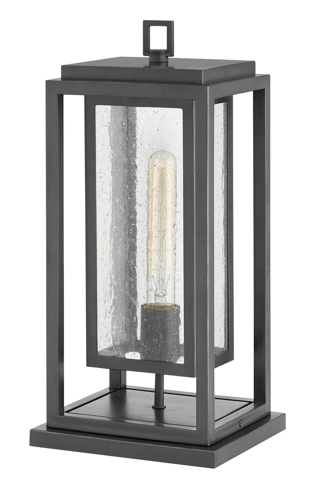 Hinkley Republic Outdoor Pier Mount Lantern Medium Pier Mount Lantern Oil Rubbed Bronze 1007OZ-LL